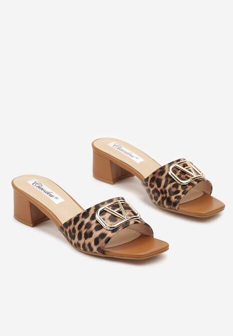 Papuci Rediraella Imprimeu leopard 5