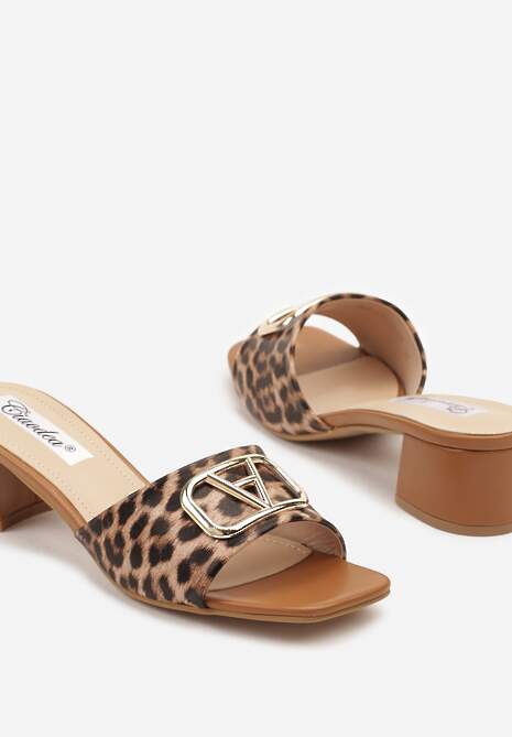 Papuci Rediraella Imprimeu leopard 6