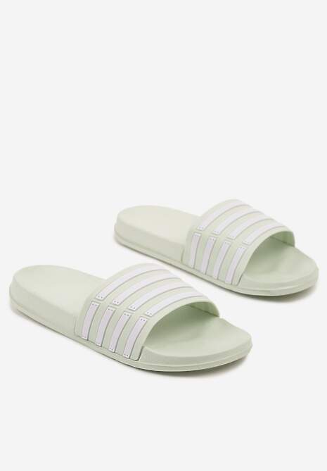 Papuci Zotellie Verde cu alb 5