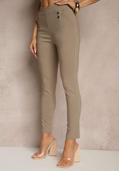Pantaloni Redillia Bej închis 4