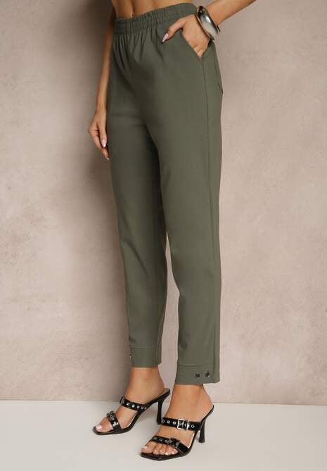 Pantaloni Redaira Verde închis 4