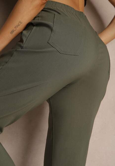 Pantaloni Redaira Verde închis 5