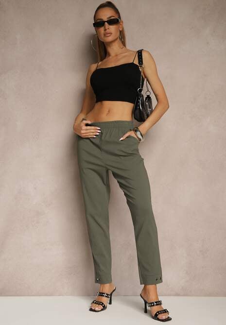 Pantaloni Redaira Verde închis