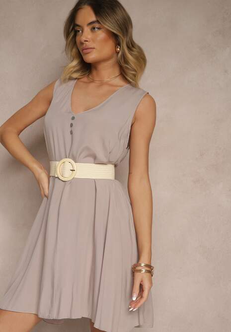 Rochie Folaisa Gri deschis 4