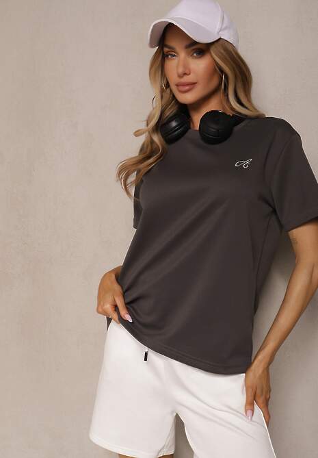 T-shirt Natamira Gri închis 4