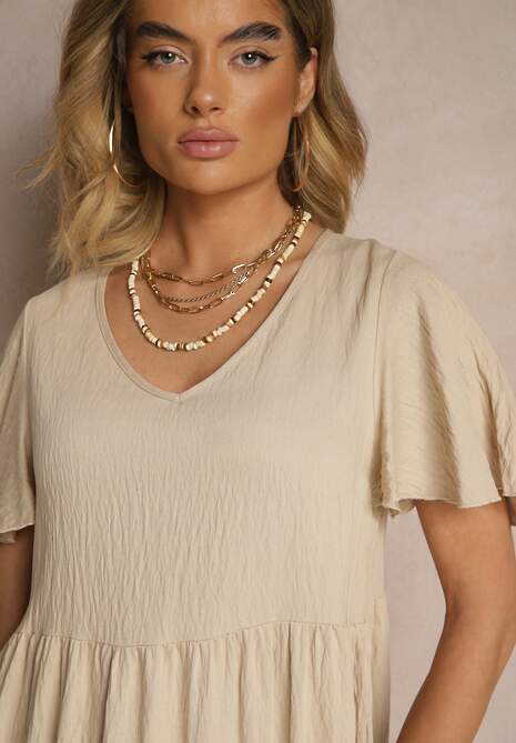 Rochie Natonia Bej deschis 5