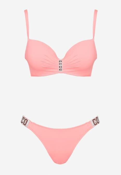 Costum de baie bikini Nateria Roz 5