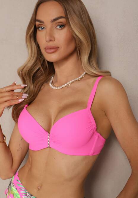 Costum de baie bikini Sadorene Fucsia 4