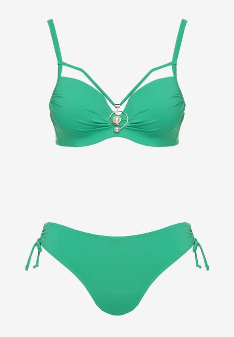 Costum de baie bikini Natrissa Verde închis 5