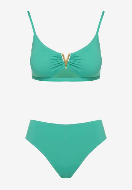 Costum de baie bikini Kinniela Verde închis 5