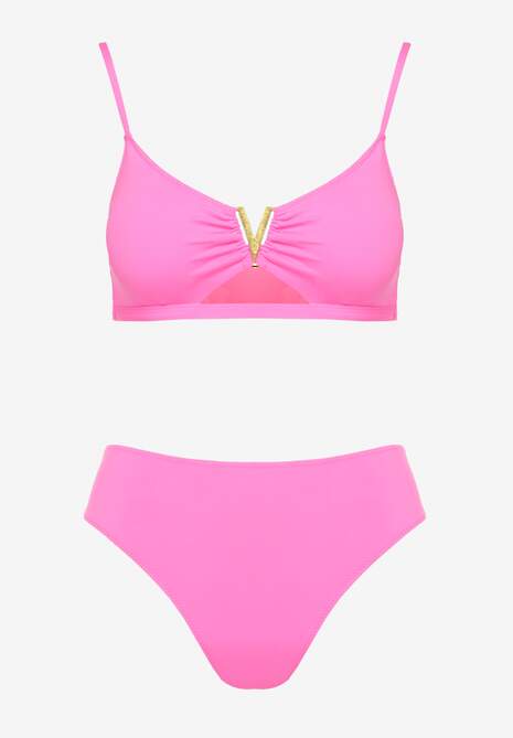Costum de baie bikini Kinniela Fucsia 5