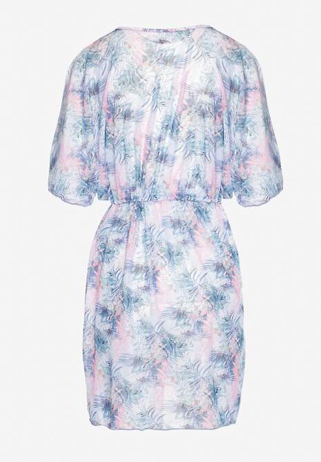 Rochie de plajă  Albastru cu roz 6