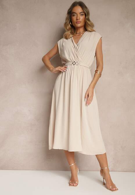 Rochie Meniros Bej 4