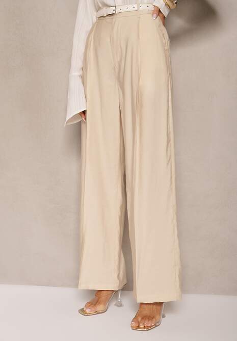 Pantaloni Efrase Bej deschis 4