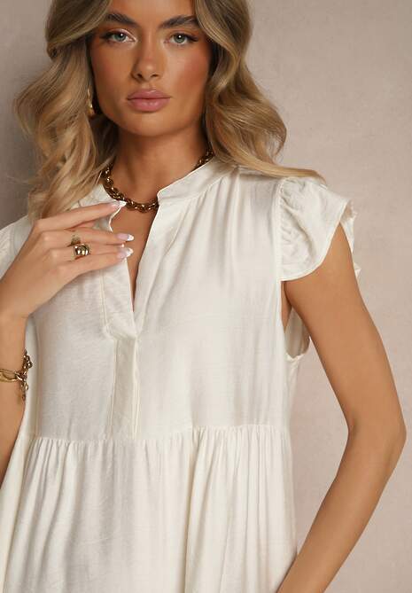 Rochie Mevamara Bej deschis 5