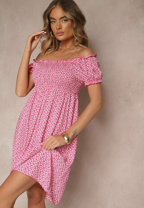 Rochie Mevandra Roz 4
