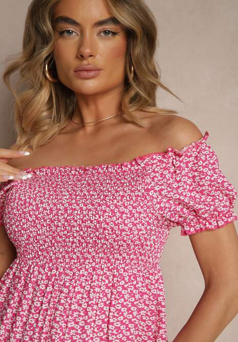 Rochie Mevandra Roz 5