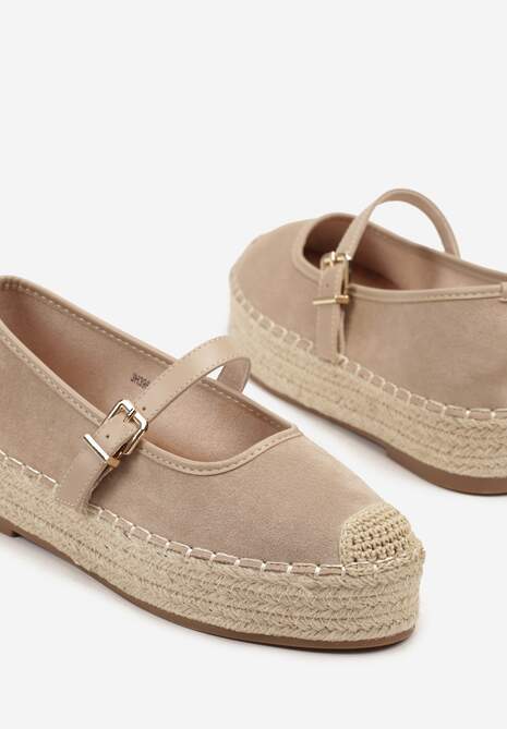 Espadrile Fevolise Bej închis 6