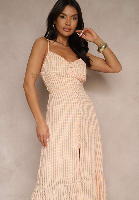 Rochie Efrisela Portocalie 4