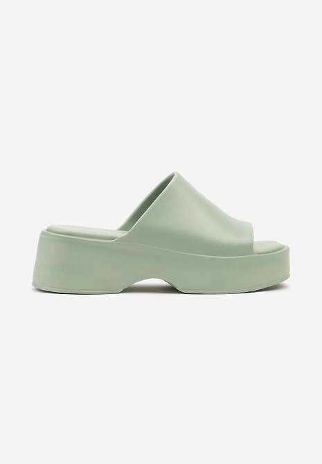 Papuci Flenira Verde închis 4