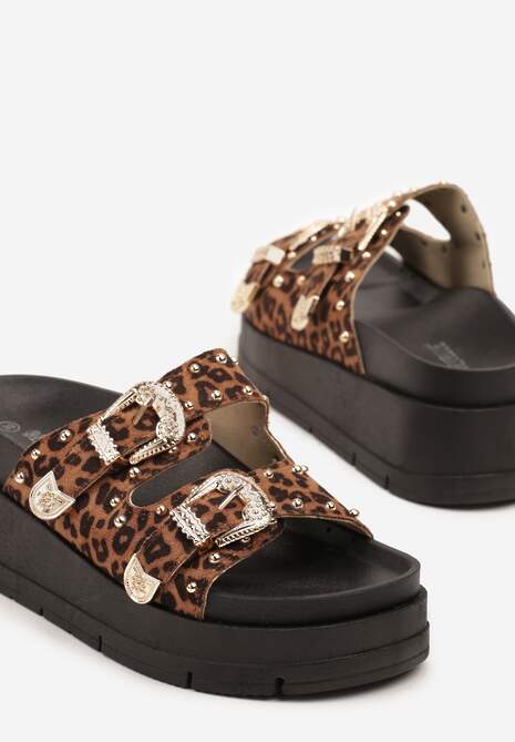 Papuci Kosanea Imprimeu leopard 6