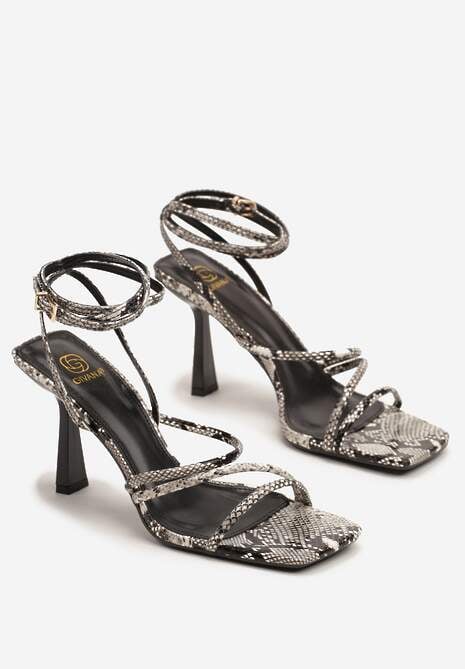 Sandale Atalina Print piele de șarpe 5