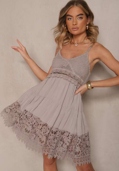 Rochie Mavinelle Bej 4