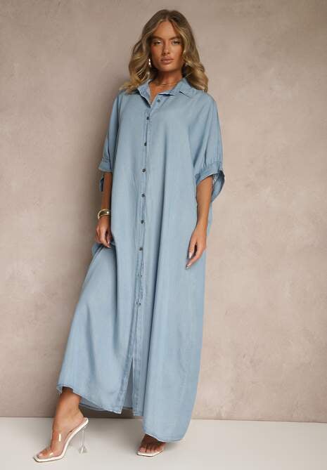 Rochie Milunessa Albastru deschis 4