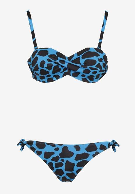 Niebieskie Bikini 3-częściowe Biustonosz i Majtki Figi w Dwóch Wariantach Milanisse 5