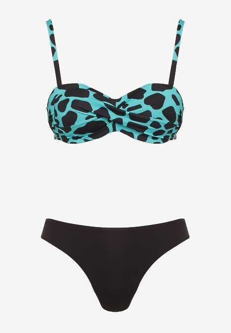 Zielone Bikini 3-częściowe Biustonosz i Majtki Figi w Dwóch Wariantach Milanisse 6