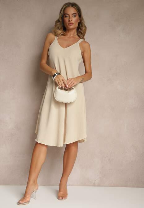 Rochie Folianne Bej 4