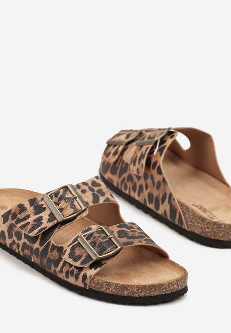 Papuci Imprimeu leopard 6