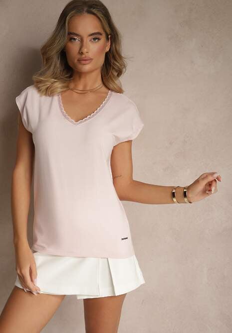 T-shirt Ralienne Roz deschis 4