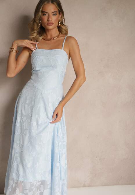 Rochie Fenalisa Albastru deschis 4