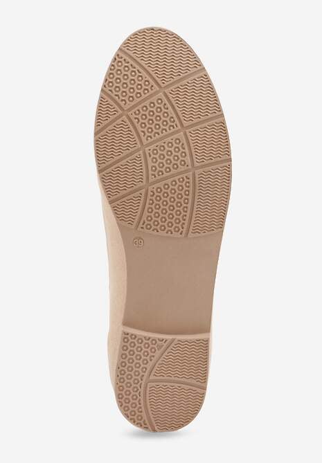 Ciemnobeżowe Balerinki Typu Mokasyny Ravinda 7