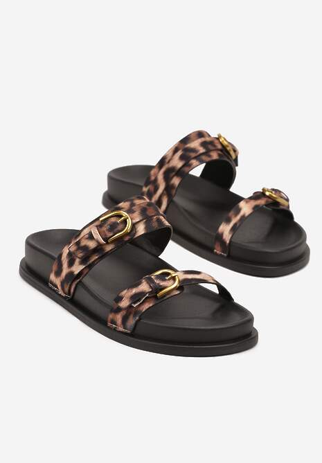 Papuci Imprimeu leopard 5