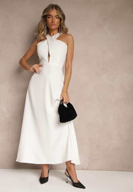 Rochie Dolmanna Albă 4