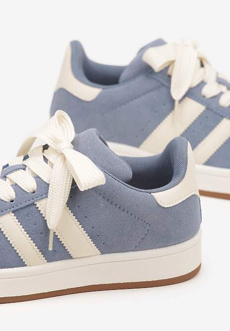 Niebieskie Sneakersy Ozdobione Paskami Dolirenna 6