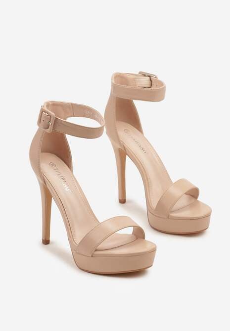 Pantofi stiletto Nilaurea Bej 5