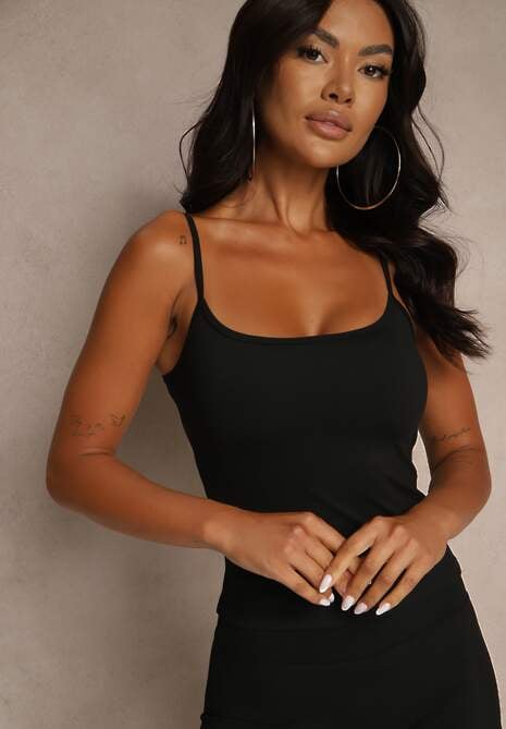 Czarny Casualowy Top Halanissa 5