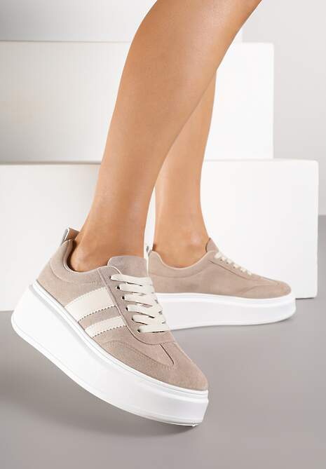 Sneakers Bej închis