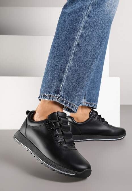 Czarne Sneakersy w Klasycznym Stylu Driosse
