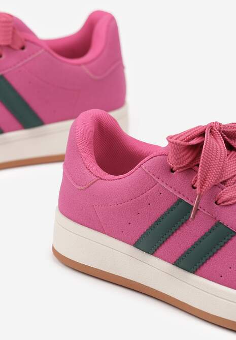 Różowe Sneakersy z Geometrycznym Wzorem Rillomia 6