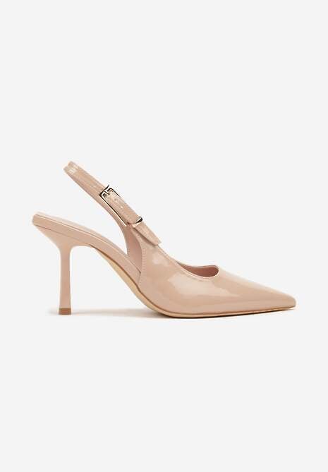 Pantofi stiletto Bej 4