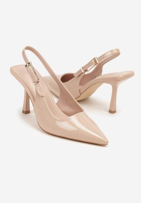 Pantofi stiletto Bej 5