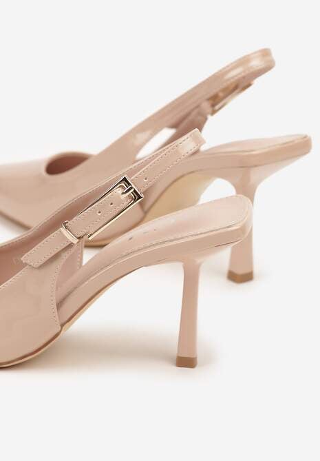 Pantofi stiletto Bej 6
