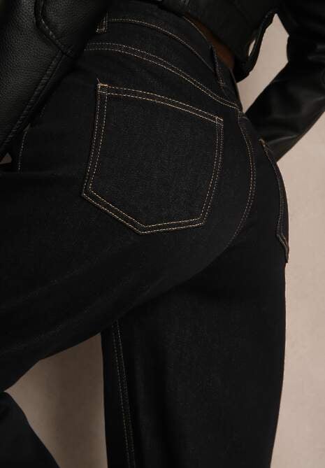 Niebieskie Jeansy Skinny Regular Wiast Simole 5