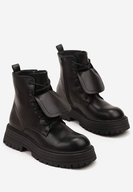 Czarne Casualowe Botki Typu Workery Vemarine 5