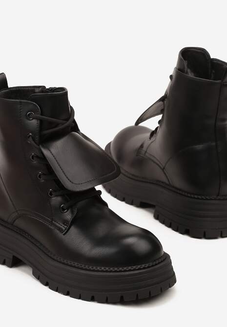 Czarne Casualowe Botki Typu Workery Vemarine 6