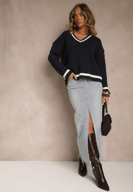 Pulover Belmire Bleumarin 5